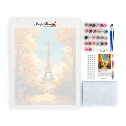 Torre Eiffel en otoño – Pintura por números