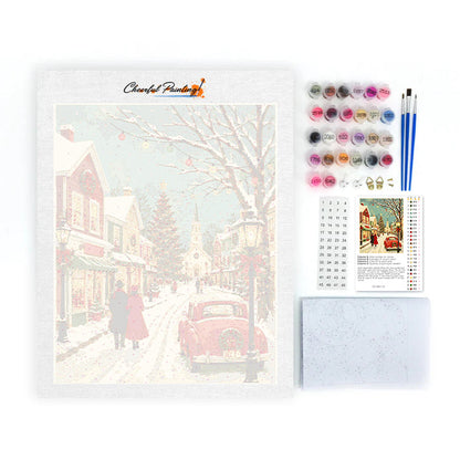 Vintage Christmas Main Street – Pintura por números