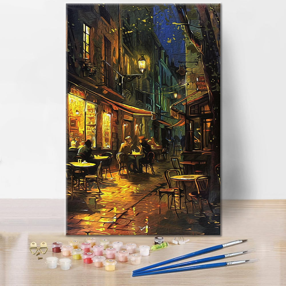 Café De La Esquina - Pintar por Números