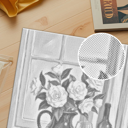 Una mesa acogedora – Pintura de puntos