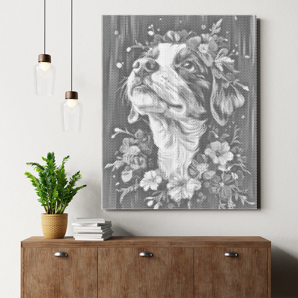 Perro de montaña de Berna – Pintura de puntos