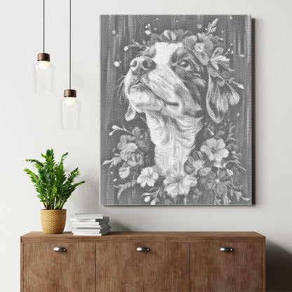 Perro de montaña de Berna – Pintura de puntos