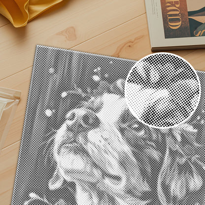 Perro de montaña de Berna – Pintura de puntos