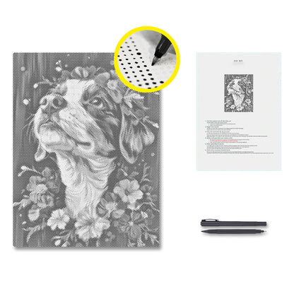 Perro de montaña de Berna – Pintura de puntos