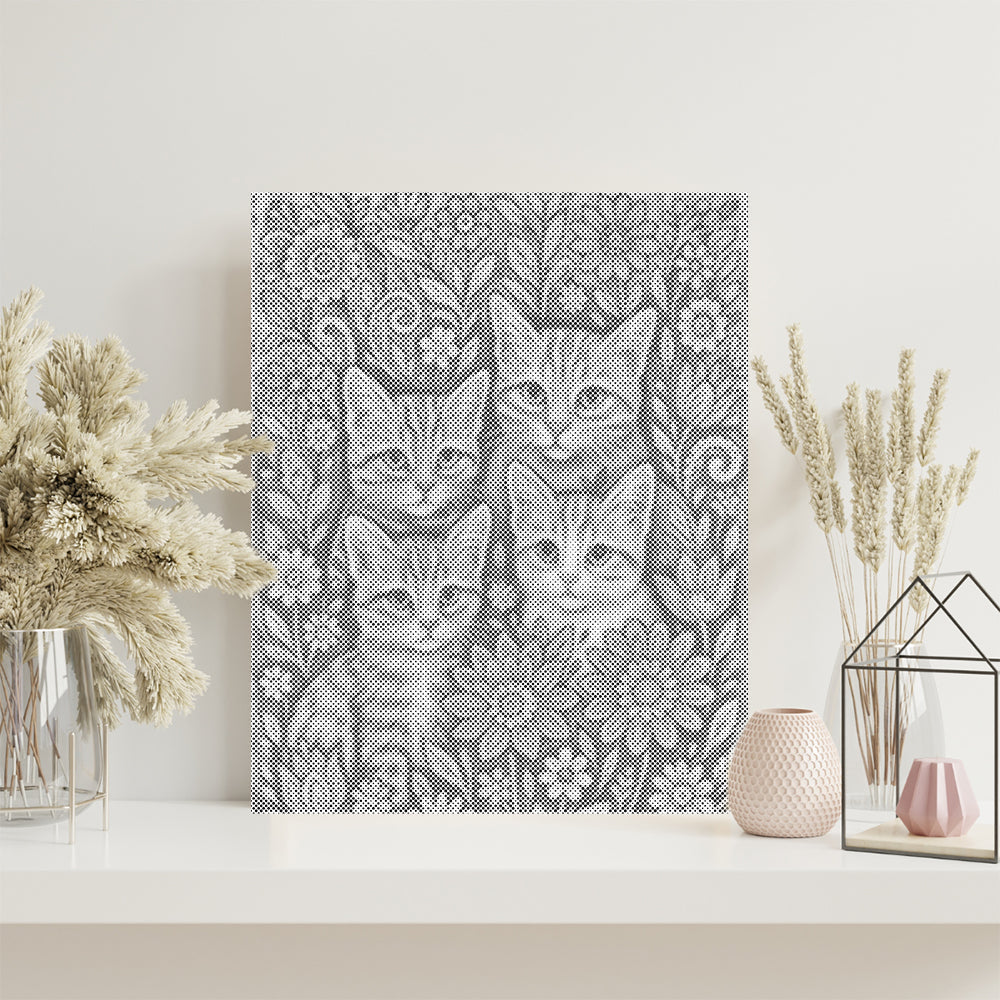 Gatos bohemios – Pintura de puntos