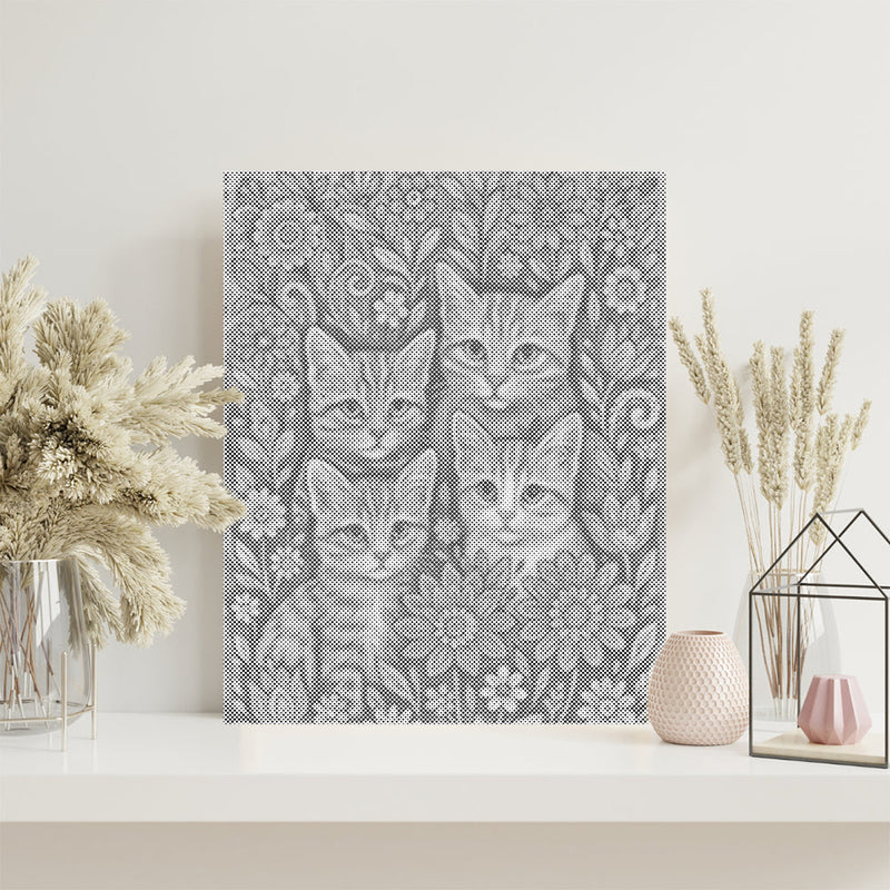 Gatos bohemios – Pintura de puntos