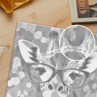 Jirafa hipster – Pintura de puntos