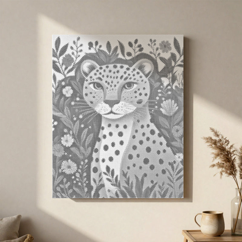 Leopardo de la selva – Pintura de puntos