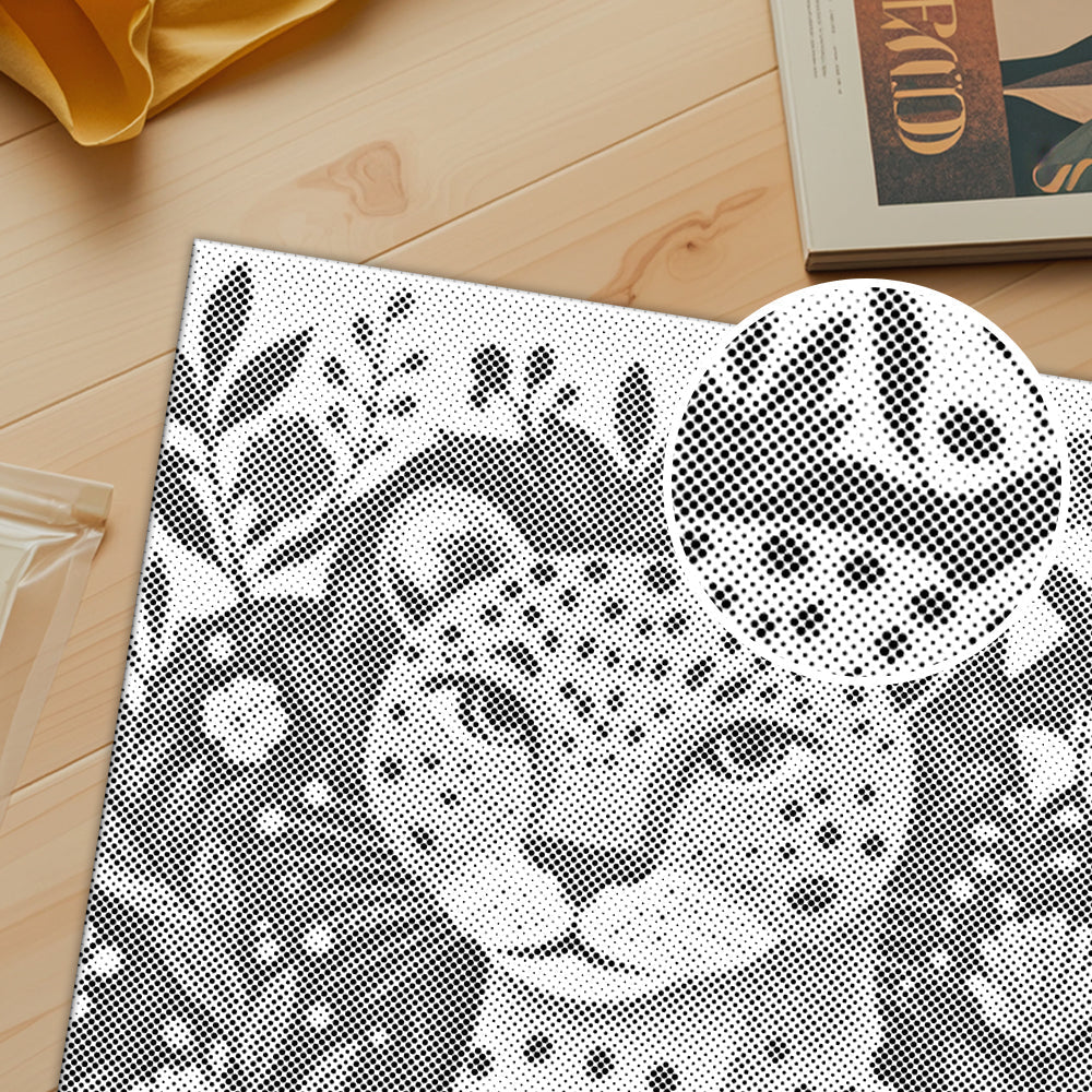 Leopardo de la selva – Pintura de puntos
