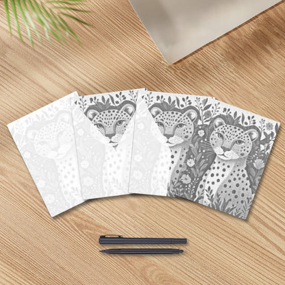 Leopardo de la selva – Pintura de puntos