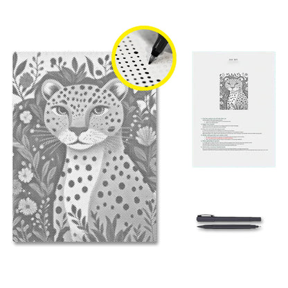 Leopardo de la selva – Pintura de puntos