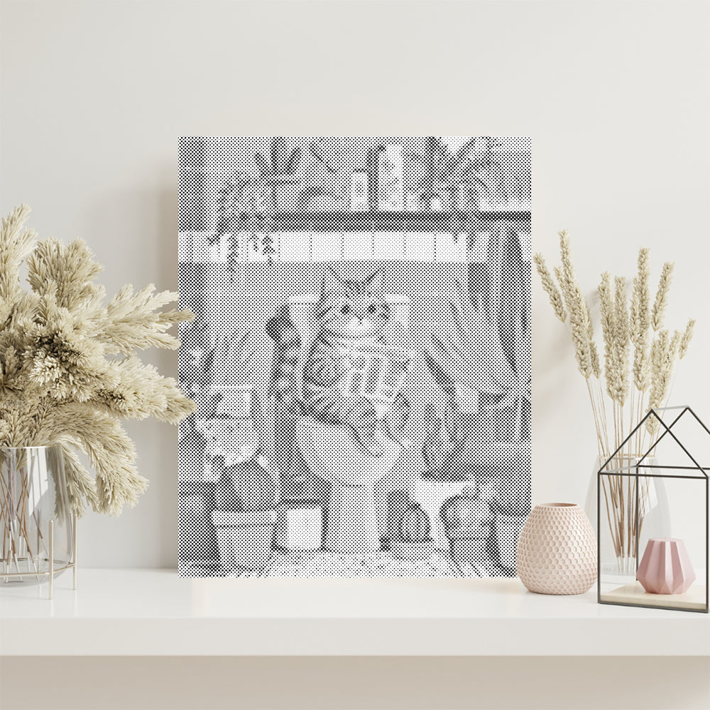 Gatito lector – Pintura de puntos