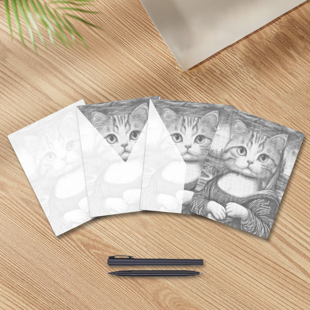 Gato Mona Lisa – Pintura de puntos