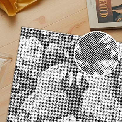 Pareja de loros – Pintura de puntos