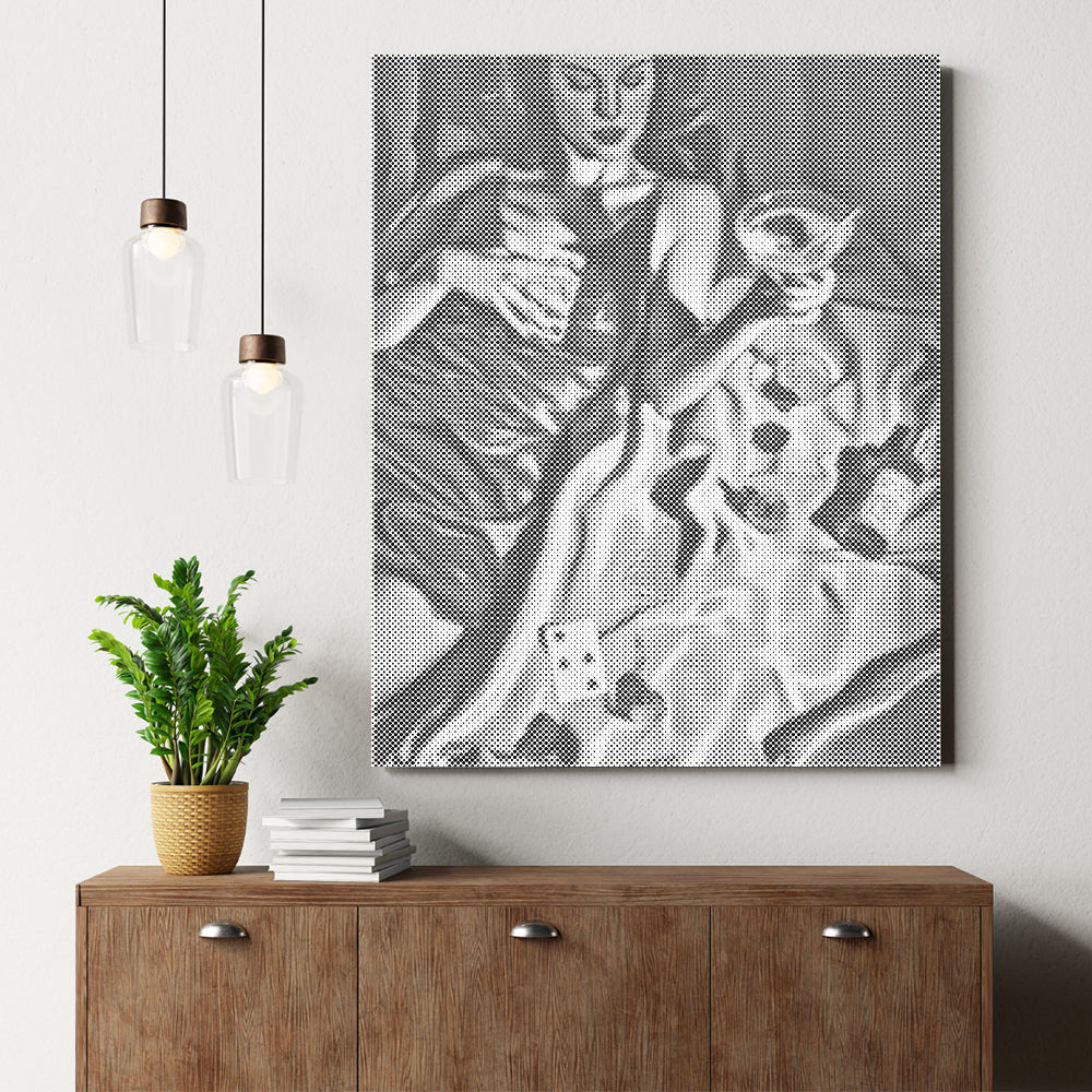 Póker y copas – Pintura de puntos