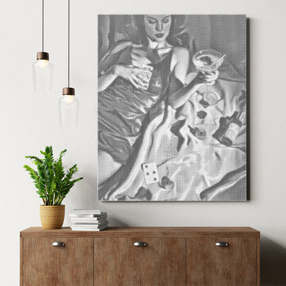Póker y copas – Pintura de puntos