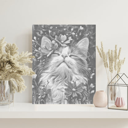 Gato ragdoll – Pintura de puntos