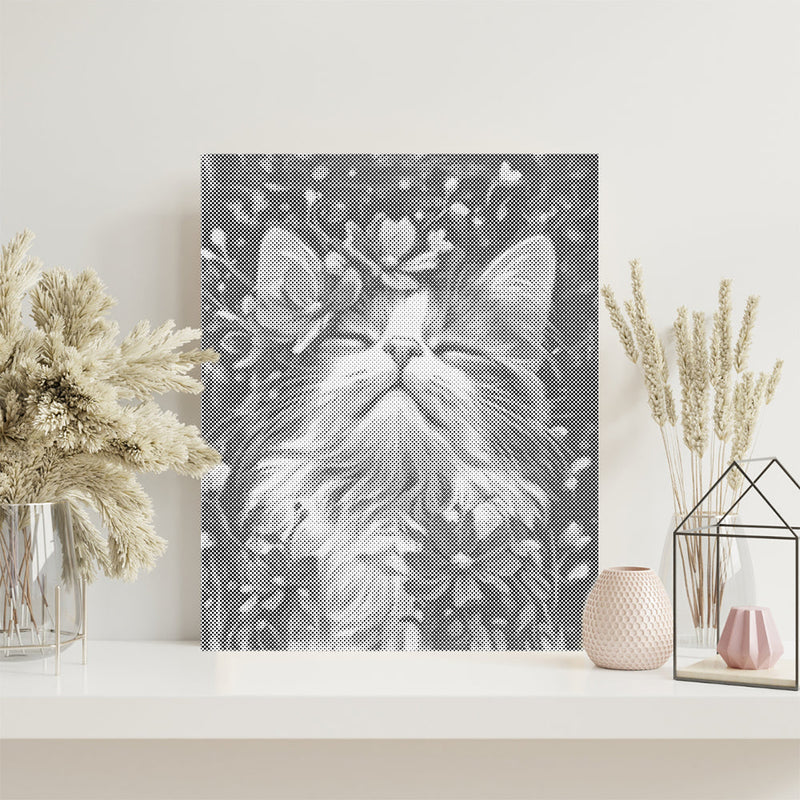 Gato ragdoll – Pintura de puntos