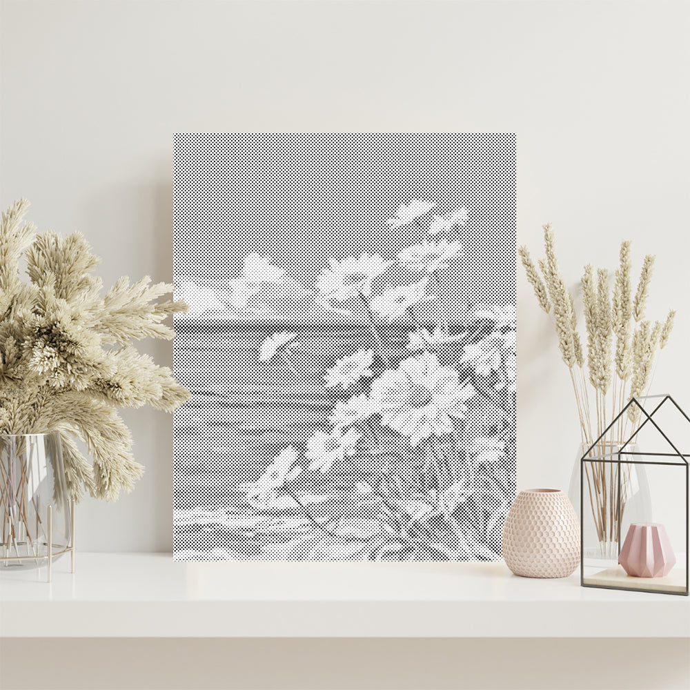 Margaritas junto al mar – Pintura de puntos