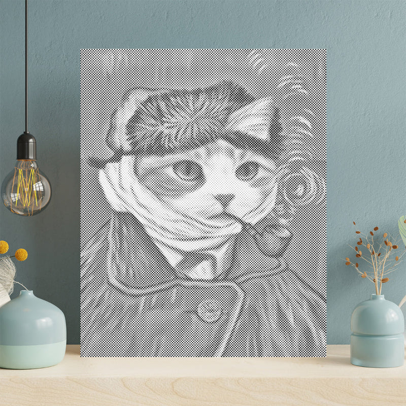 Autorretrato de gato – Pintura de puntos