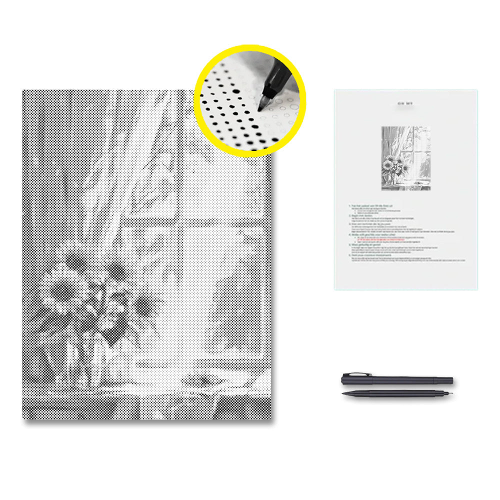 Girasoles – Pintura de puntos