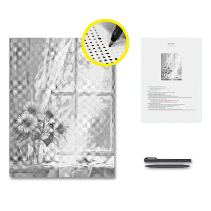 Girasoles – Pintura de puntos