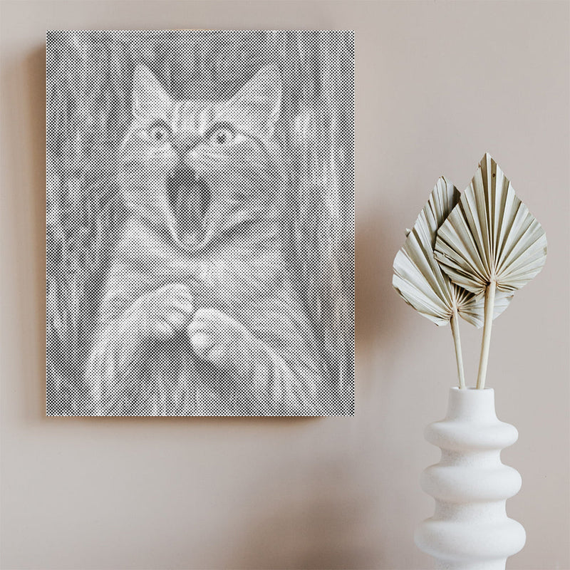 El grito del gato – Pintura de puntos