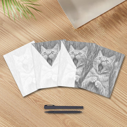 El grito del gato – Pintura de puntos
