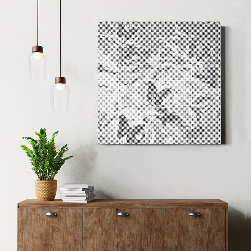 Paisaje onírico violeta – Pintura de puntos