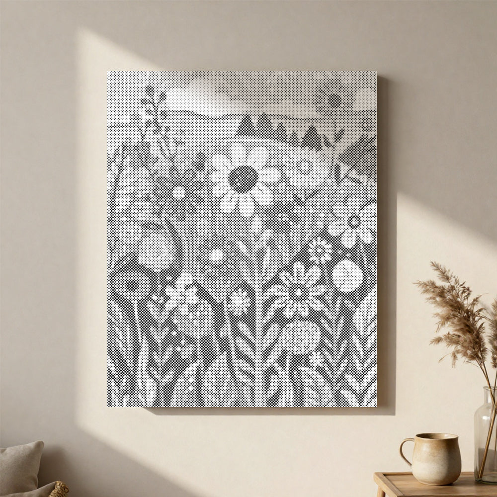 Flores silvestres – Pintura de puntos