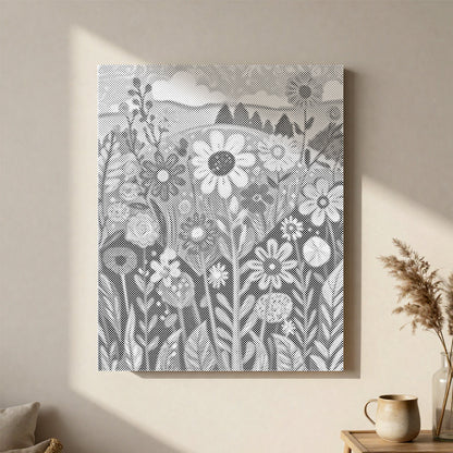 Flores silvestres – Pintura de puntos