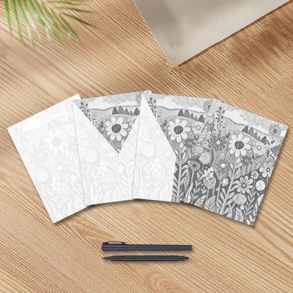 Flores silvestres – Pintura de puntos
