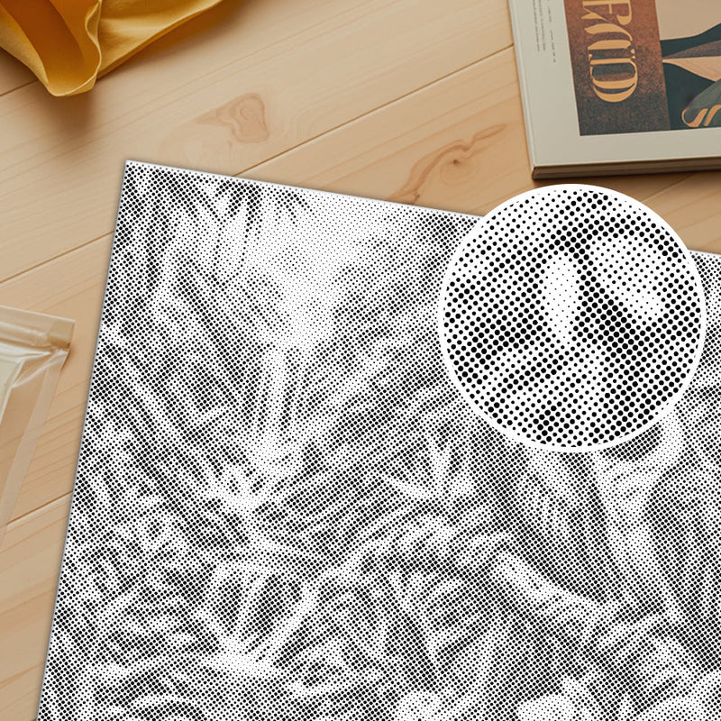 Loro tropical junto a una cascada - Pintura de puntos