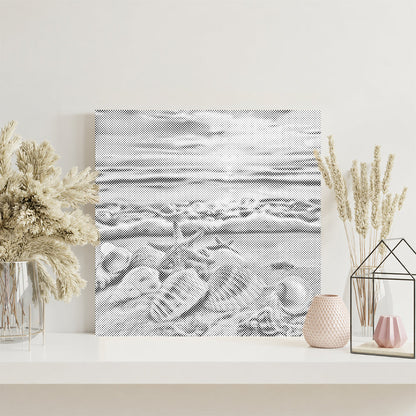 Conchas de playa - Pintura de puntos