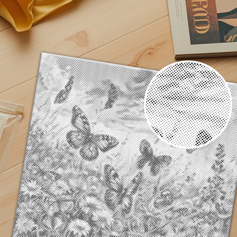 Mariposa entre flores - Pintura de puntos