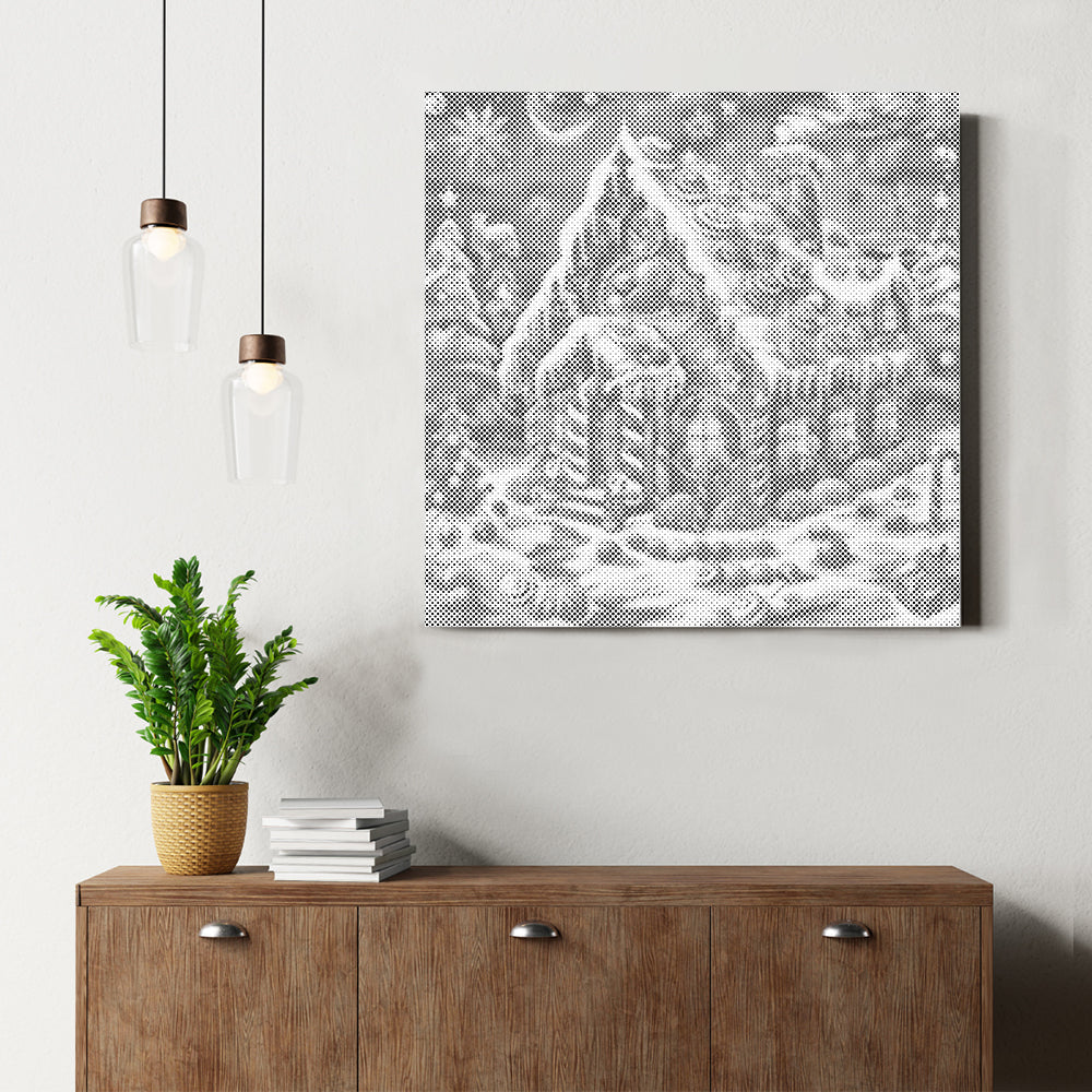 Casa de caramelos navideña - Pintura de puntos