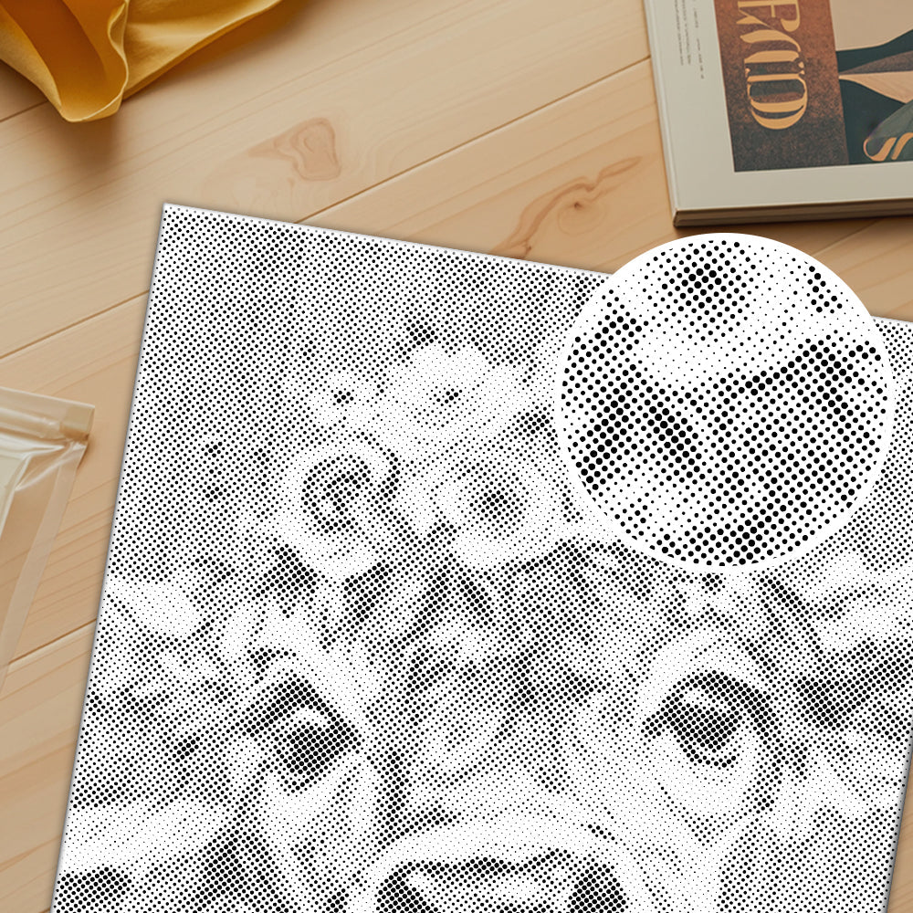 Vaca con flores - Pintura de puntos
