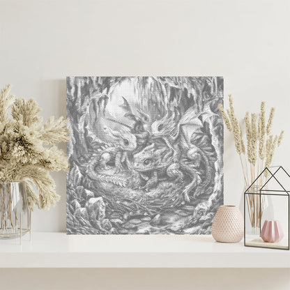 Bebés dragón adorables - Pintura de puntos