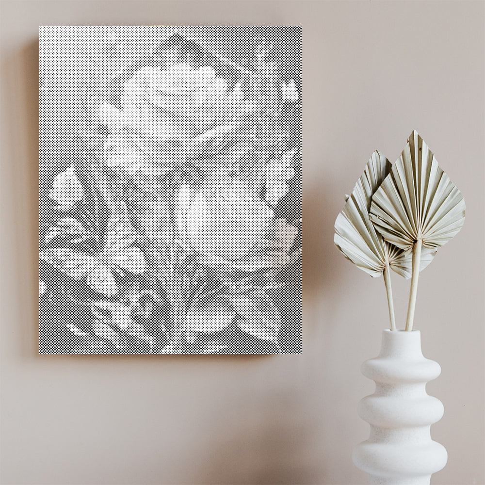 Flores y mariposa - Pintura de puntos