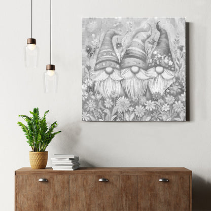 Gnomos florales - Pintura de puntos