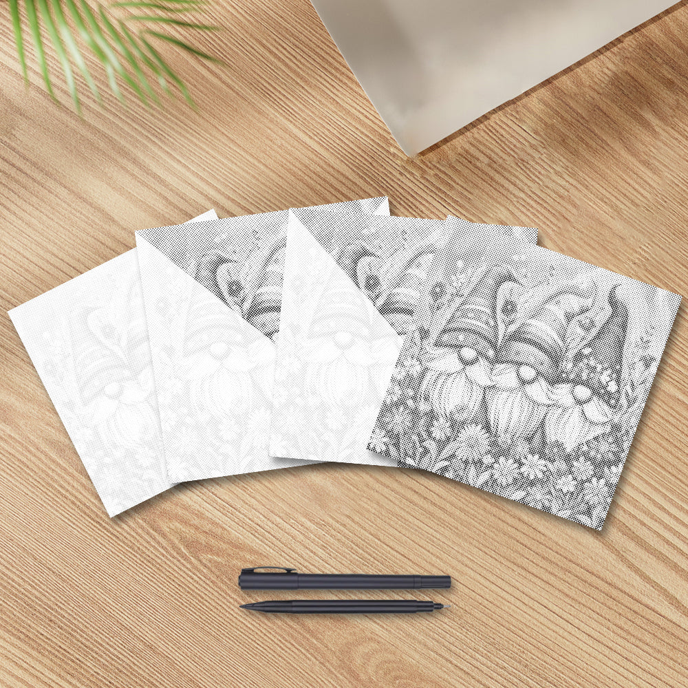 Gnomos florales - Pintura de puntos