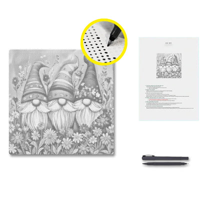 Gnomos florales - Pintura de puntos
