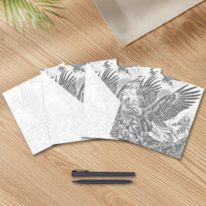 Águila majestuosa - Pintura de puntos