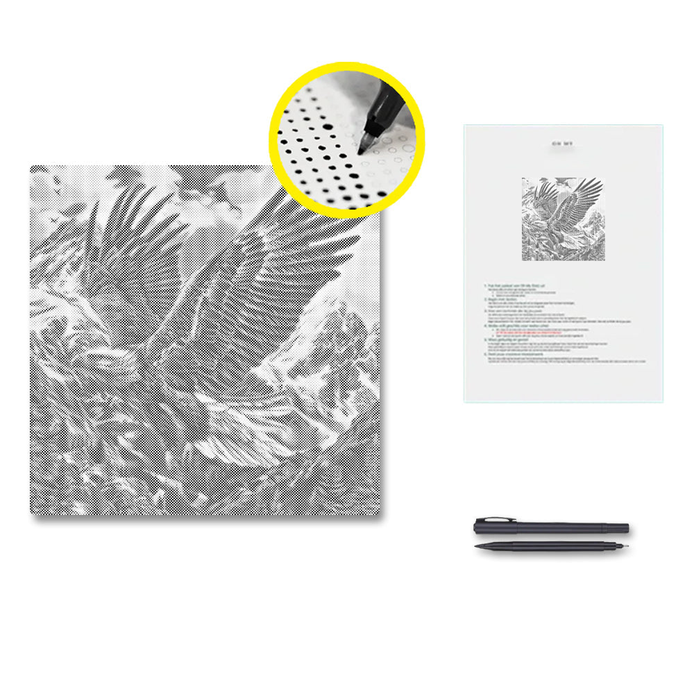 Águila majestuosa - Pintura de puntos