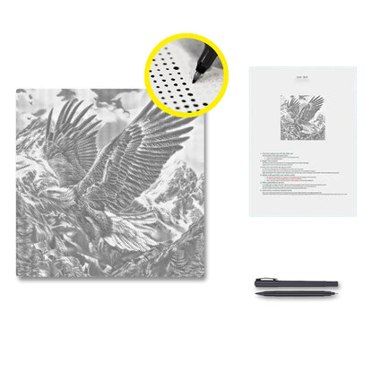 Águila majestuosa - Pintura de puntos