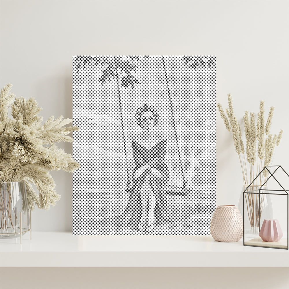 Elegancia de brasas – Pintura de puntos