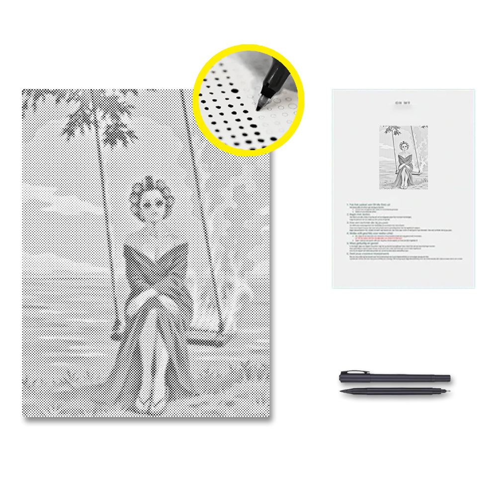 Elegancia de brasas – Pintura de puntos