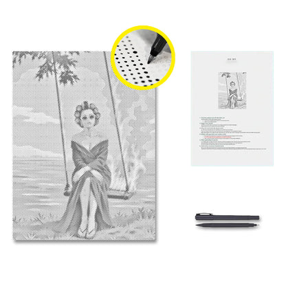 Elegancia de brasas – Pintura de puntos