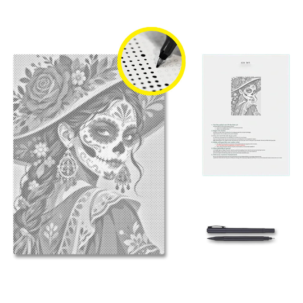 Catrina eterna – Pintura de puntos