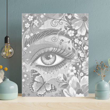 Ojo del jardín – Pintura de puntos
